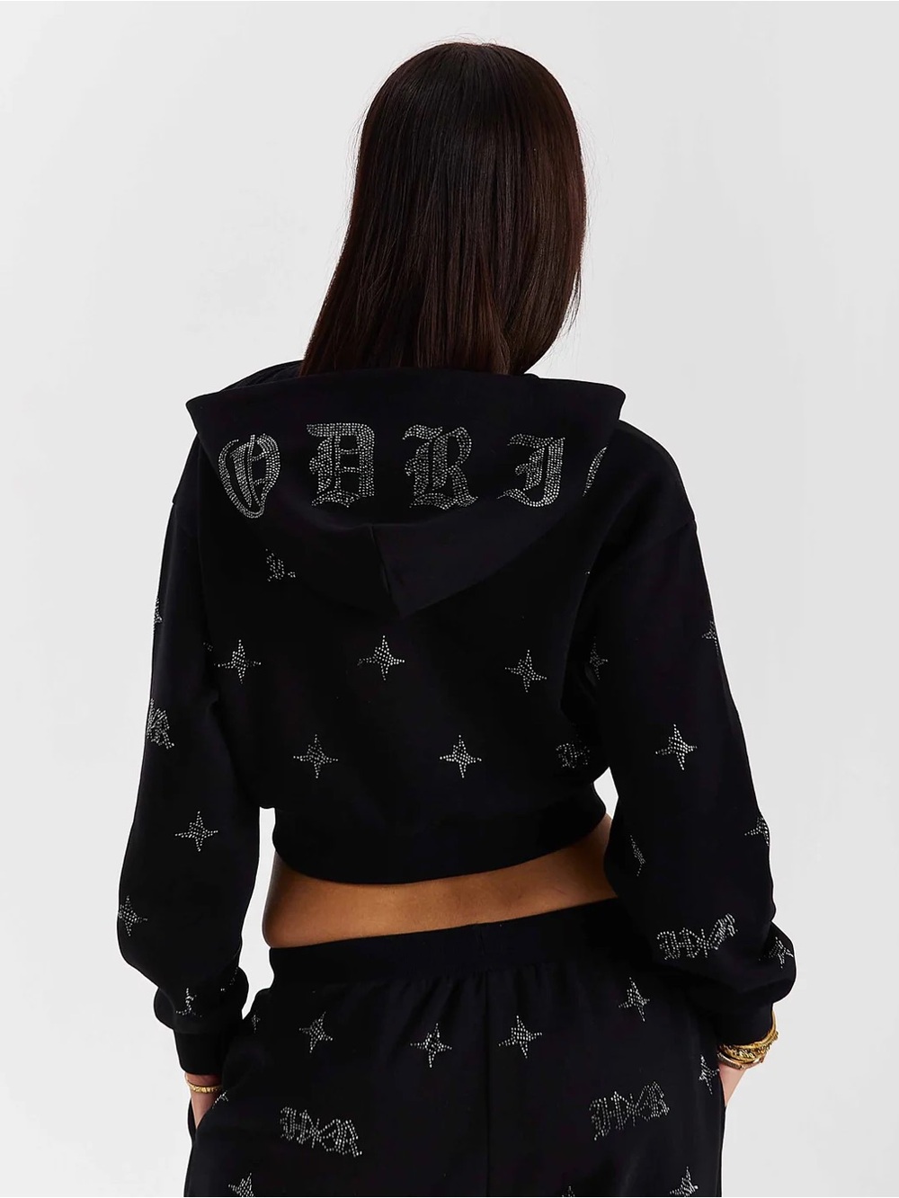 HOODRICH RAZOR CROPPED ZIP HOODIE